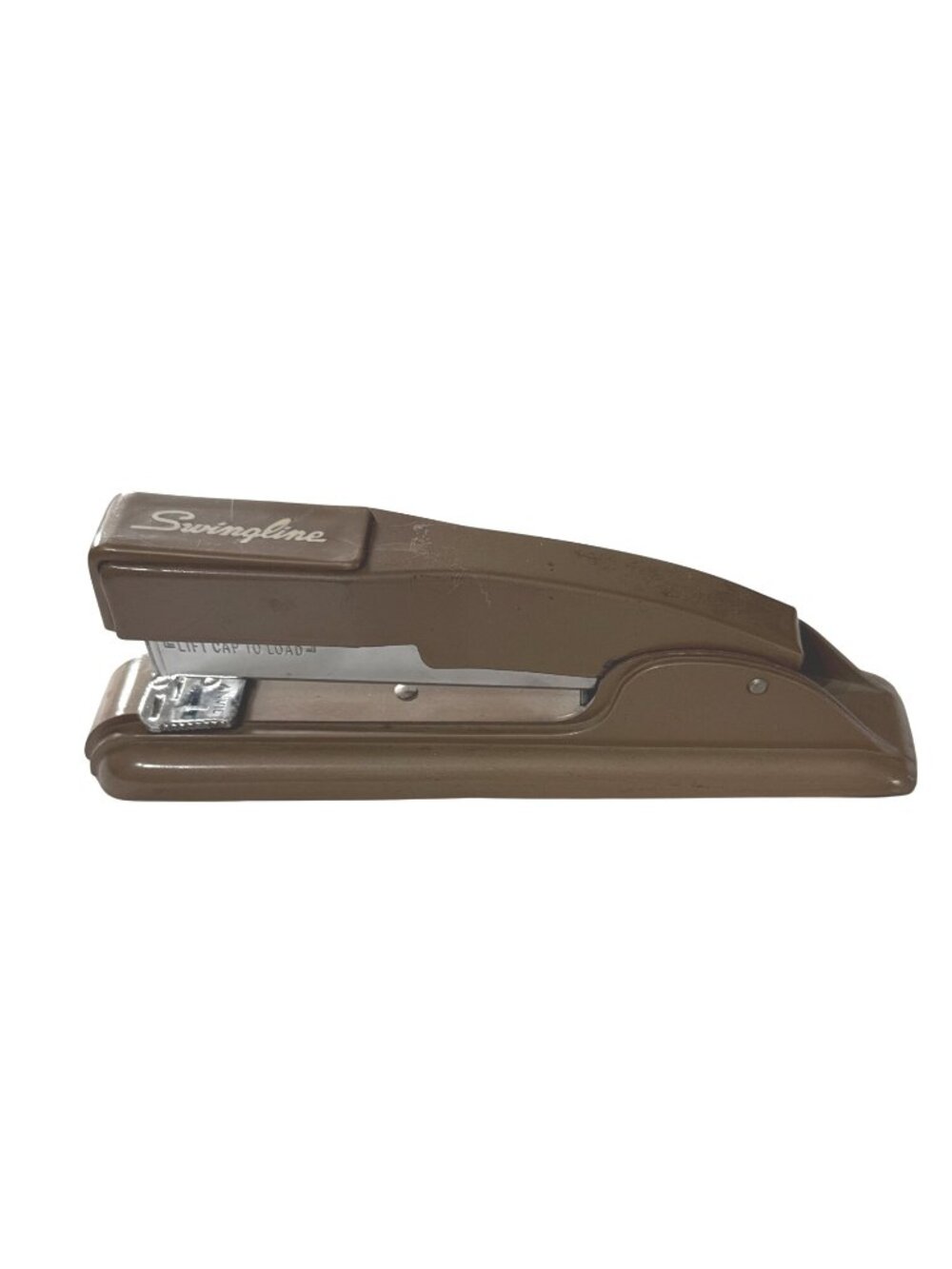 Vintage Swingline Model 27 Brown Metal Office Desk Stapler 9" Long USA Made